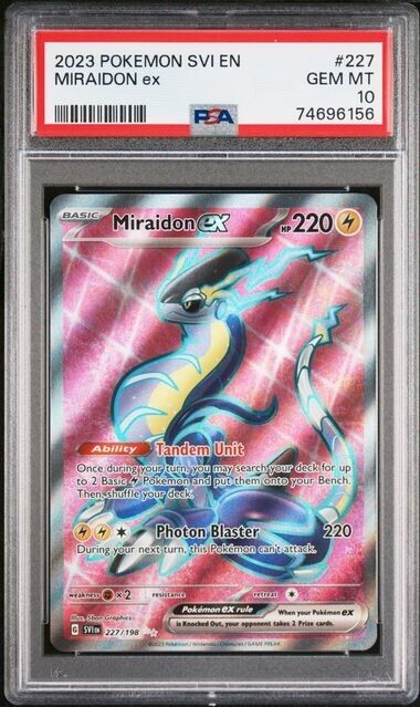 Pokemon - Miraidon EX -253/198 - Secret Rare -Gold Holo