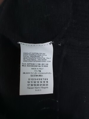 MAISON MARGIELA Men's Sz M Black White Stripe Cardigan LINE MAISON MARGIELA Men's Sz M Black White Stripe Cardigan LINE