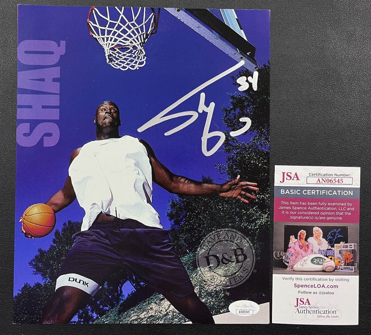 Shaquille O'Neal Signed 8x10 Photograph JSA AUTO #34 Los Angeles