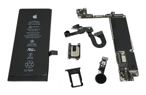 Placa madre original Apple iPhone 7 32 GB A1778 negra mate desbloqueada - Imagen 1 de 3