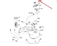 MERCEDES-BENZ GLE W167 Fuel Filler Cap A0004706400
