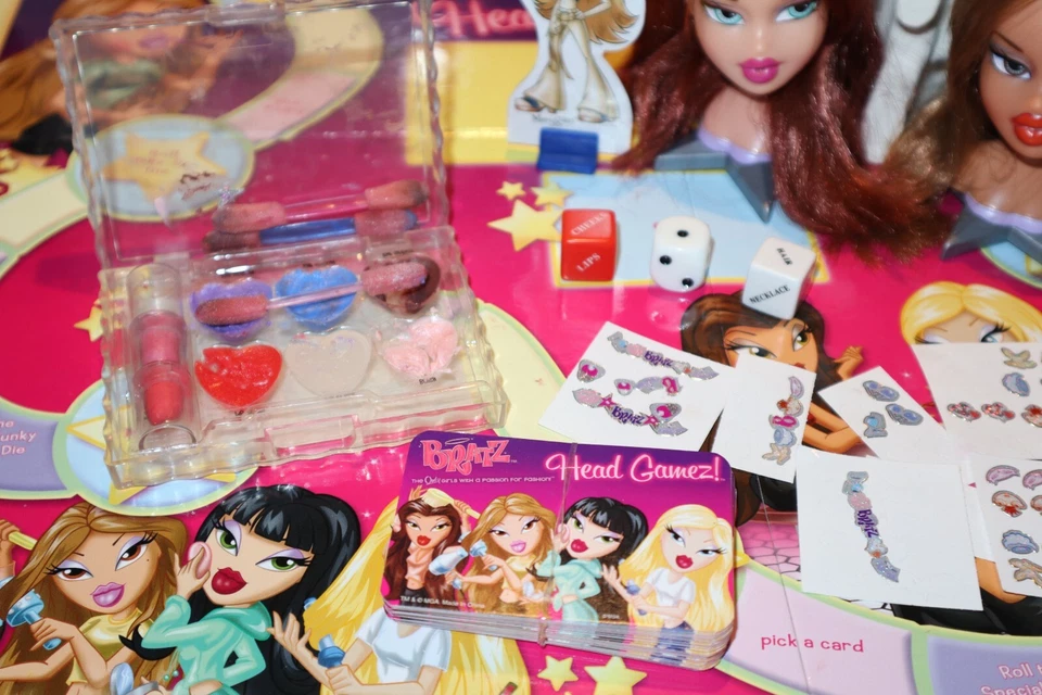 Juego de mesa Bratz Head Gamez 2005 vintage Meygan Cloe Yasmin (3) cabezas de moda Foto 4 de 4