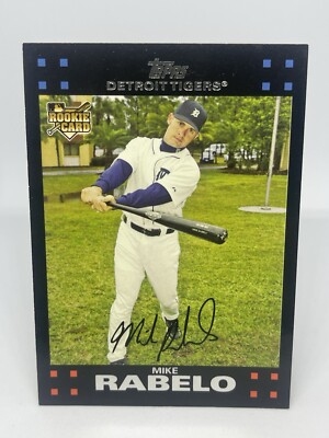 2007 Topps Mike Rabelo #294 Rookie Card Detroit Tigers Free Shipping | eBay