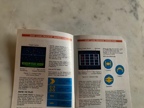 Star Raiders | Atari 2600 | Solo manual - Imagen 3 de 3