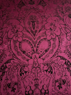 10 yd RUBELLI Fedora 30108-007 Fuxia  Jacquard Fabric Upholstery 