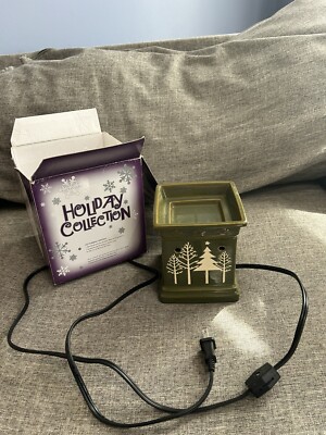 Scentsy Full Size Wax Warmer Tannenbaum Christmas Retired Box And Bulb EUC