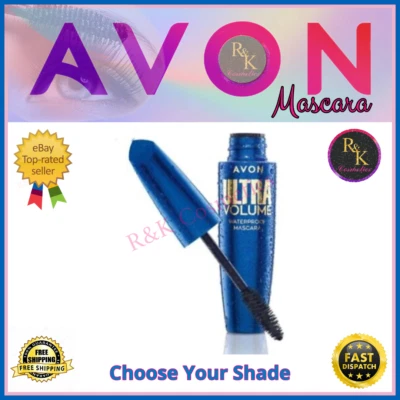 Avon Ultra Volume Waterproof Mascara New - boxed - Choose Your Shade - Free Post