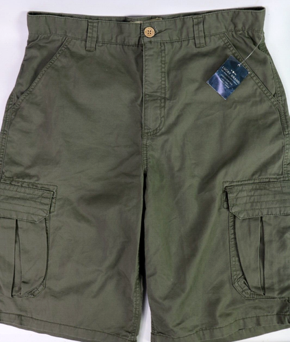 NWT Boy's Lucky Brand Olive Green Cargo Shorts, Size 20 New with Tags