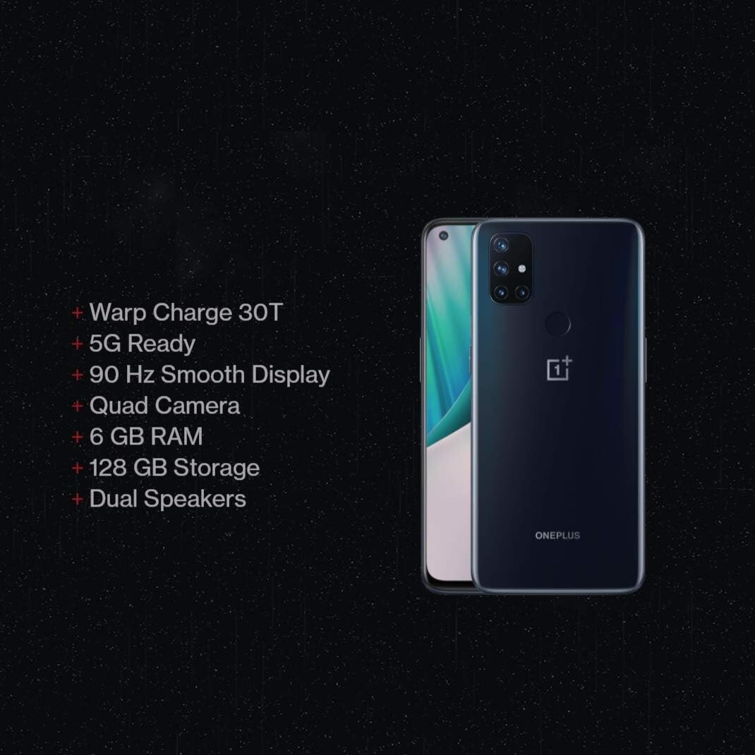 OnePlus Nord N10 5G - 128 GB - Midnight ICE (Unlocked) for