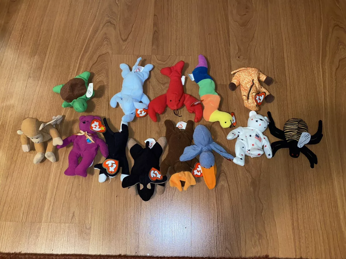 Mini TY Beanie Baby Lot of 13 From McDonald s Happy Meals NAMES IN DESC