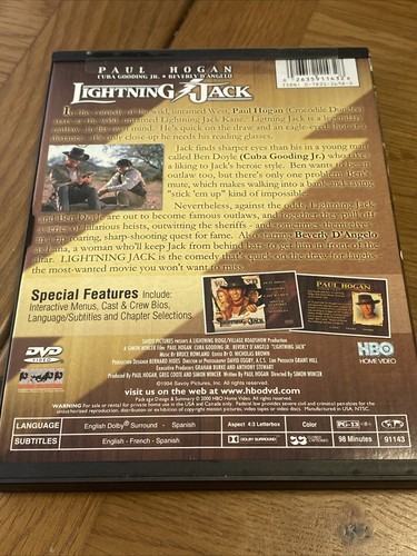 Lightning Jack (DVD, 2000) Paul Hogan Cuba Gooding Jr. HBO Snapcase Region 1 USA - Picture 2 of 4