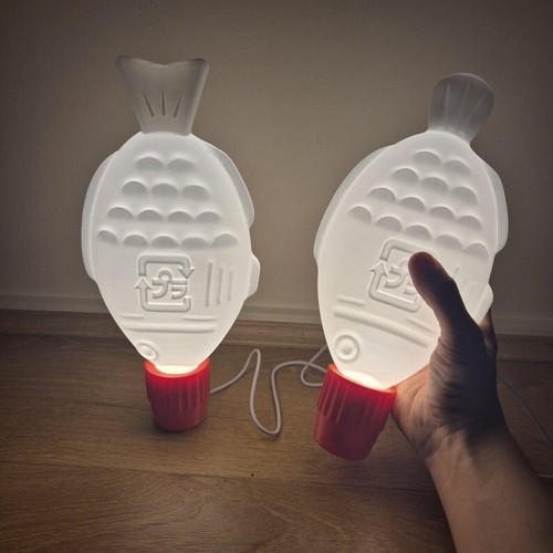 30cm Soy Sauce Fish Lamp - Gift For Sushi Lovers - Round Design - Picture 3 of 9