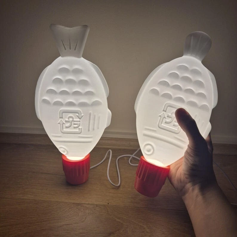 30cm Soy Sauce Fish Lamp - Gift For Sushi Lovers - Round Design - Image 3 of 4