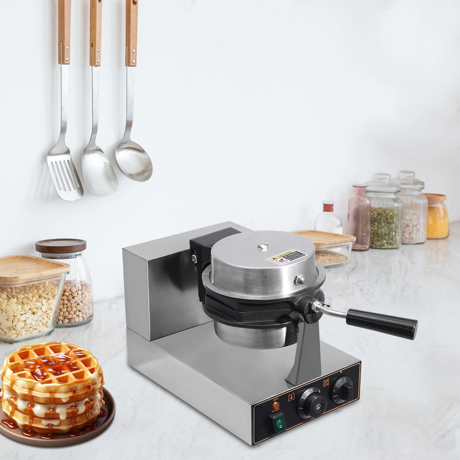 FY-6F Commercial Electric Waffle Making Machine Kitchen Non-Stick Waffle Baker