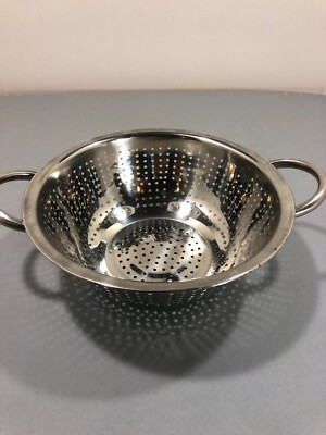 Stainless Steel Strainers for rice washing, Fruit and Vegetable Colander  handle