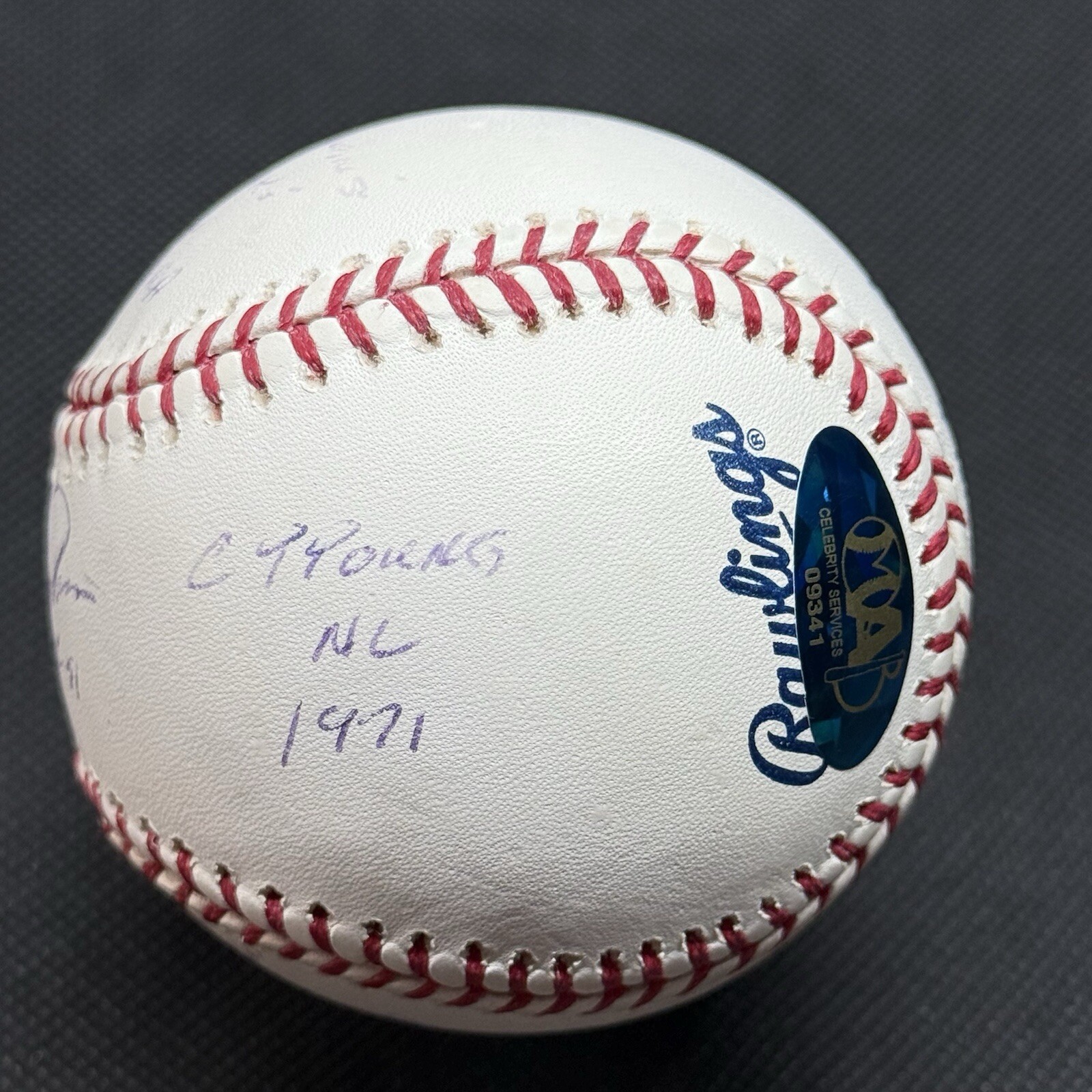 Fergie Jenkins 8x Stat Signed Baseball MAB COA Cubs HOF - image 5