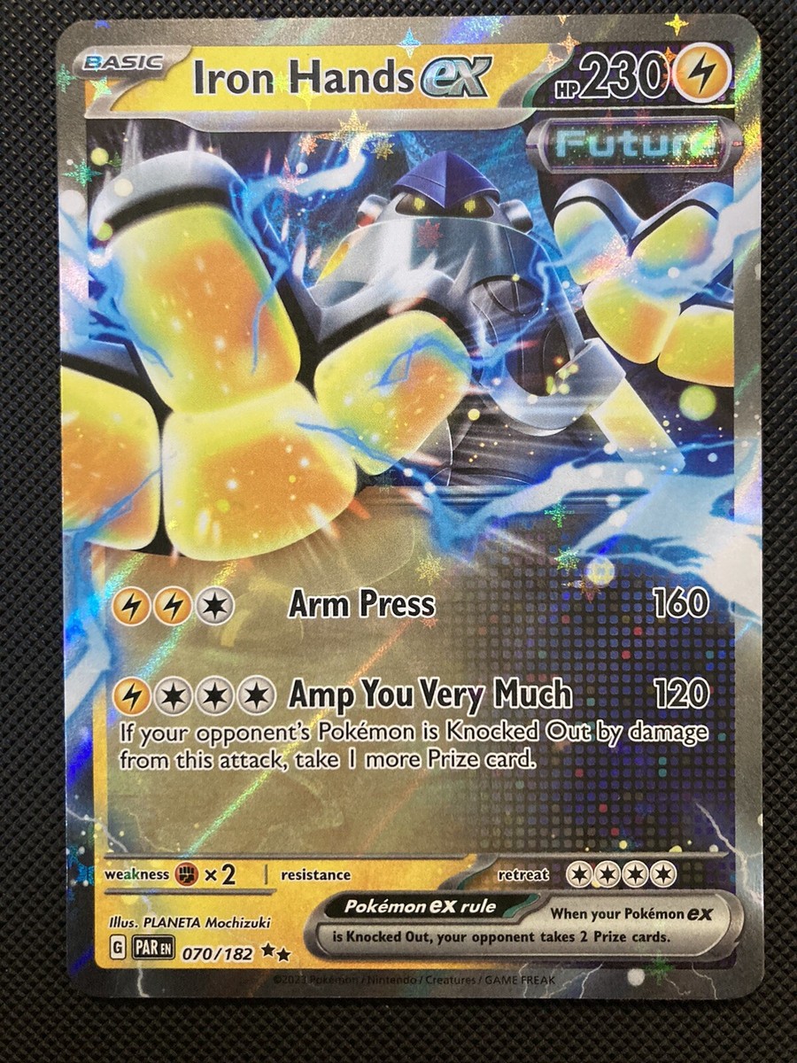 Pokémon TCG Iron Hands ex Paradox Rift 070/182 Holo Double