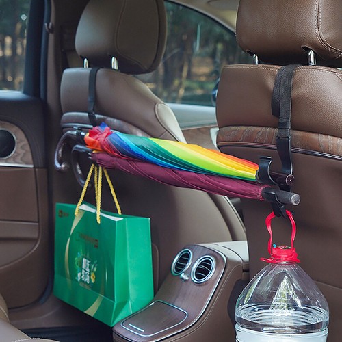 2pcs Car Back Seat Hook Multi-function Rear Seat Headrest Hook Umbrella Hold _ou - Picture 6 of 9