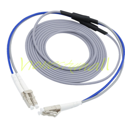Armored Cable Fiber Patch Cord LC to LC UPC Pigtail Multi-Mode Cables Duplex 30M
