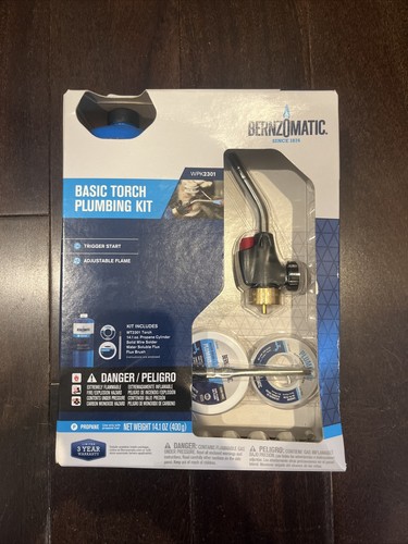 Bernzomatic WPK2301 Plumbing Torch Kit NEW 