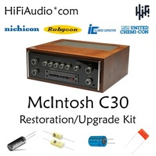 McIntosh C30 preamp capacitor restoration recap repair upgrade rebuild kit