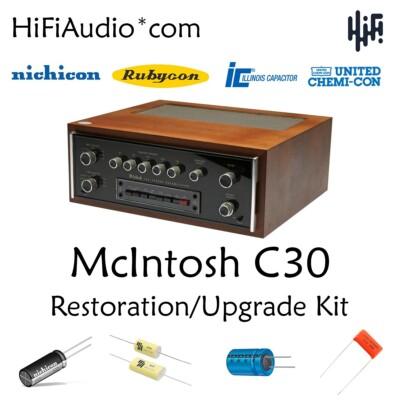 McIntosh C30  preamp capacitor restoration recap repair upgrade rebuild kit