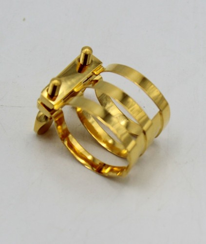 Eastern music pro use Brilhart style saxophone metal ligature with plastic cap - Bild 10 von 24