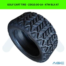 (1) Tire 23x10.00-14 KTW BLX ALL TERRAIN For Golf Cart Load 4 Ply - Fits Lifted