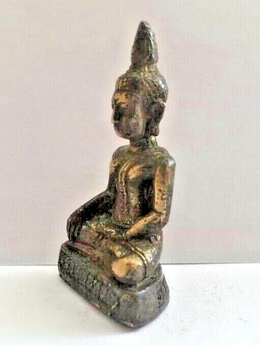 18 Petite figurine Bouddha different Mudra amulette en laiton - bronze Thaïlande - Picture 19 of 49