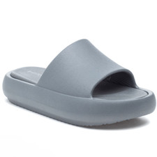 NIB New J/Slides NY SQUISH Grey EVA Slip on Slide Sandal Size 7 Beach Summer