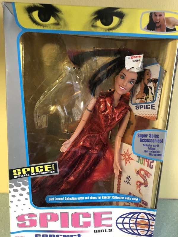 Spice Girls Doll - Concert Collection - Melanie Sporty-Opened Box-1998 Galoob