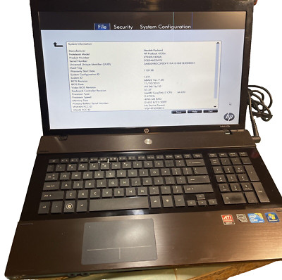 HP ProBook 4720s XT949UT IntelCore i7-620M 2.66GHz, 4GB DDR3 No HD SHIPS FREE