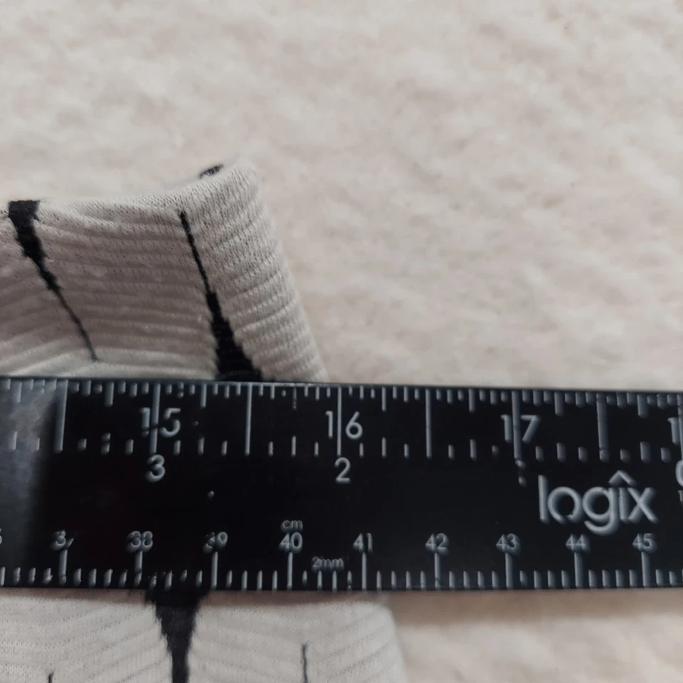 Renee C. SKIRT Womens Size Medium 32 Waist Geometric Print Bodycon Off White USA - Image 4 of 4