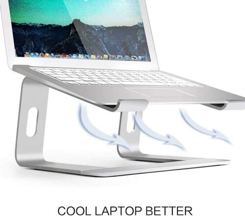 Laptop Stand Aluminum Computer Riser Ergonomic Laptops Elevator for Desk Metal H - Picture 1 of 42