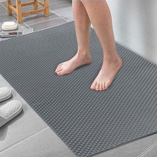 Extra Large Shower Mat for Inside Shower, 47 x 31 Large Bathtub Mat Non-Slip,...