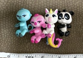 Lot 4 Rare Fingerlings Minis Drew Panda Gigi Unicorn Mara Melody Sloth Blind Bag
