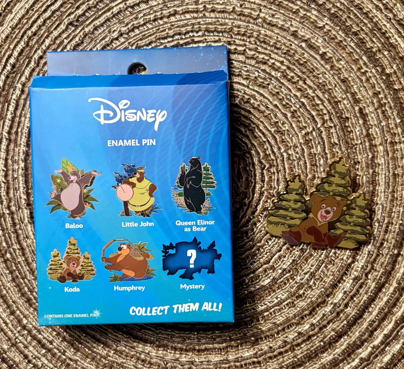 Disney Bears Blind Box Enamel Pins - Koda (w/ Box)