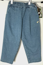 BAPE A Bathing Ape Ape Head Kid's Size 110 US 5Y Light Indigo Denim Pants NWT