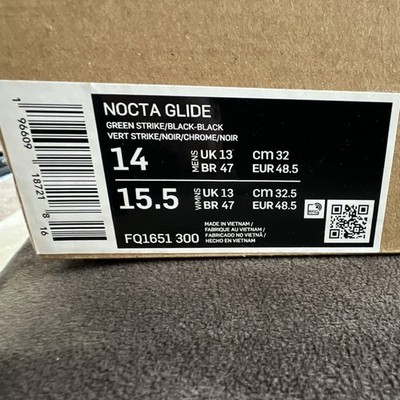 Nike NOCTA Glide Slime Green Black Men s Athletic Sneaker FQ1651-300 Mesh
