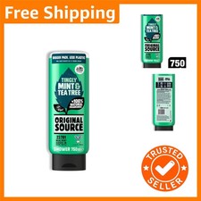 Luxury Mint and Tea Tree Shower Gel, 750ml - Freshening & Paraben Free 5.32 per litre