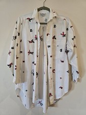 Limited Express Women's Western Cowboy Print Button-Up 100 Cotton Shirt 1 size