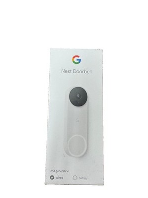 Google Nest Doorbell 2nd Generation HARDWIRED Snow White New (GA02767-US) NIB