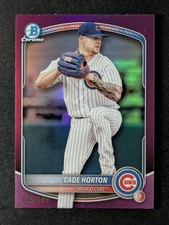 2025 Bowman Chrome CADE HORTON 6/199 Fuchsia Refractor Chicago Cubs #BCP-10