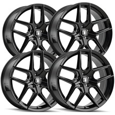 Set Of 4 Touren Tr79 18x8 5x112 35mm Gloss Black Wheels Rims 18 Inch