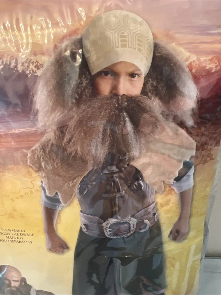 Disfraz de El Hobbit Un Viaje Inesperado DWALIN EL ENANO (S) #886478 - NUEVO Foto 4 de 4