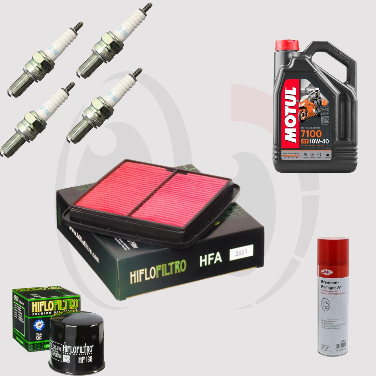 Kit Révision SUZUKI RF 900 Entretien Préventif Moteur Huile Motul 7100 10w40 4 Litres