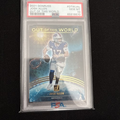 JOSH ALLEN 2021 DONRUSS OUT OF THIS WORLD #OW-JA PSA 10 GEM MINT RARE 