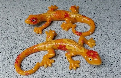 Eidechse ca. 24cm, 2 Stück Gecko,Echse,Gartendeko,Wandobjekt