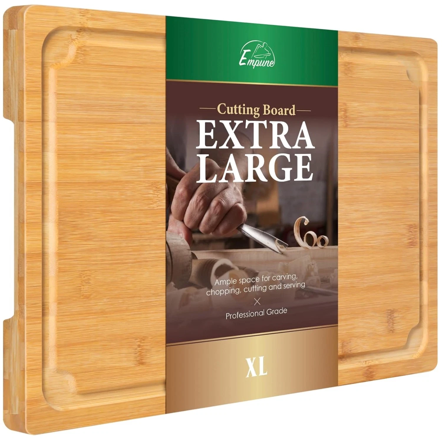 Heavy Duty XL Bamboo Cheese Board, Juice Groove
Opens in a new window or tab