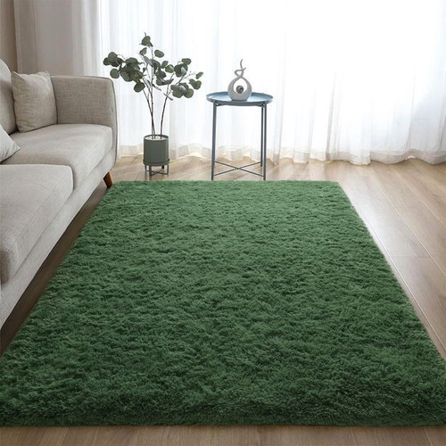 Large Dark Green Rug for Living Room, 5x8 Large Fluffy Area Rugs for Bedroom,... - Bild 8 von 9